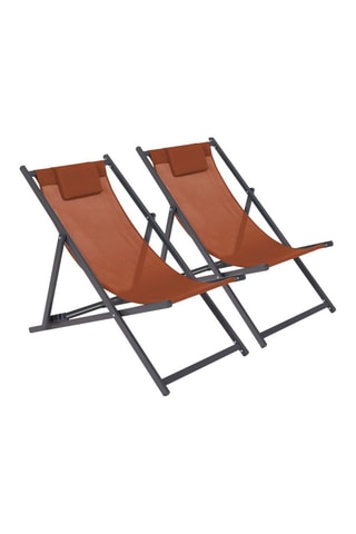 2 chiliennes - 102 x 82 x 61 cm