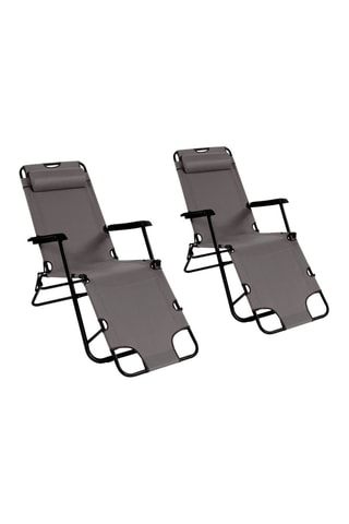 2 fauteuils de jardin - 178 x 61 x 33 cm