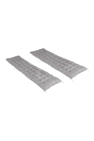 2 coussins pour chaise longue - Gris