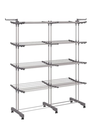 Séchoir extensible pliable 4 niveaux - 50m d'étendage