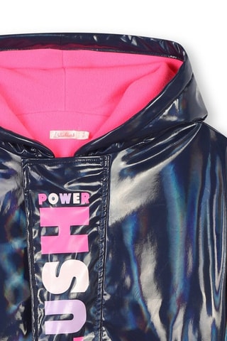 Impermeable con capucha - Índigo - Billieblush