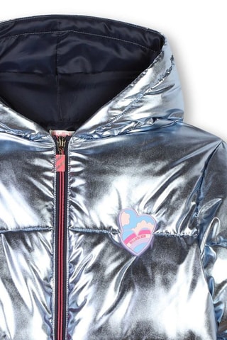 Anorak con capucha - Plateado - Billieblush