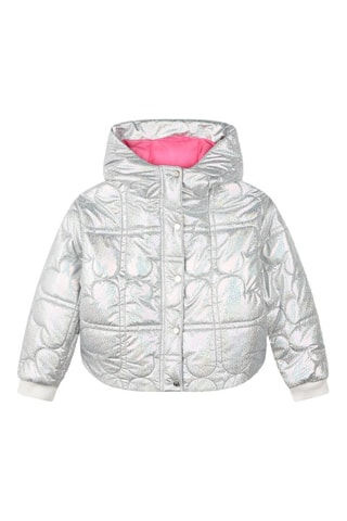 Anorak con capucha - Plateado - Billieblush