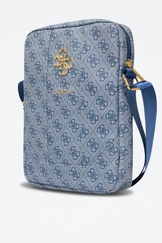 Bolsa a tiracolo 10” 4G - Azul e dourado