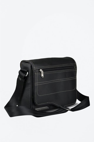 Mala a tiracolo 10" - Preto e verde