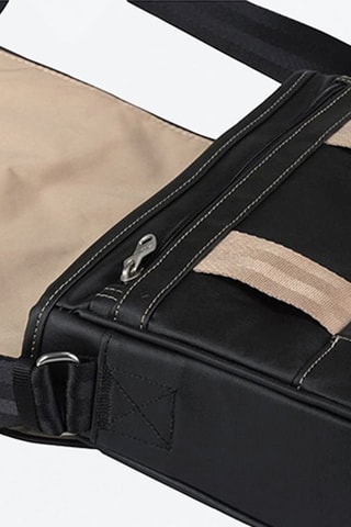 Mala a tiracolo 10" - Preto e verde