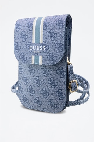 Mala a tiracolo Stripe 4G - Branco e azul