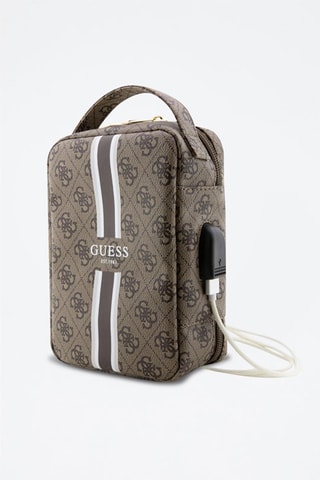 Capa de viagem Stripe 4G - Castanho e cinzento