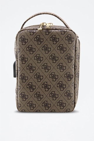 Capa de viagem Stripe 4G - Castanho e cinzento