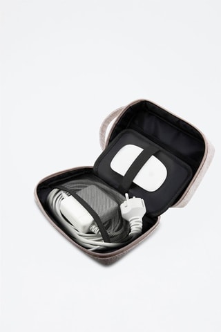 Capa de viagem Stripe 4G - Rosa e cinzento