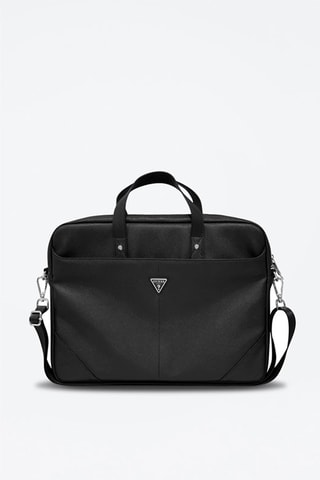 Pasta de computador Saffiano - Preto