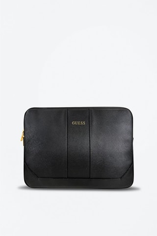Pasta para computador Saffiano - Preto - Guess