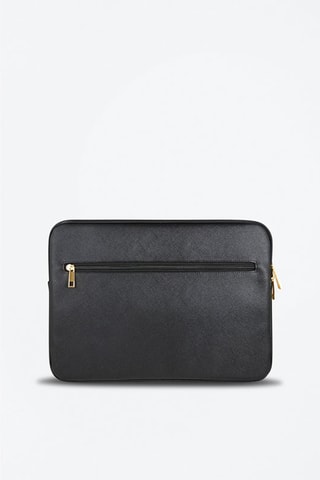 Pasta para computador Saffiano - Preto - Guess