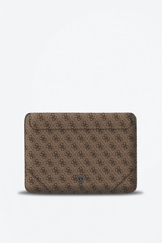 Pasta magnética para computador 13" & 14" Guess - Modelo 4G Triangle - Castanho - Guess