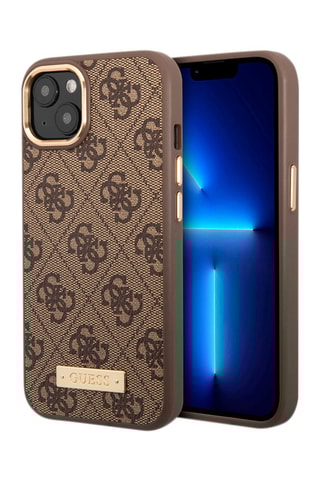 Coque Guess Metal Plate - iPhone 14 - MagSafe