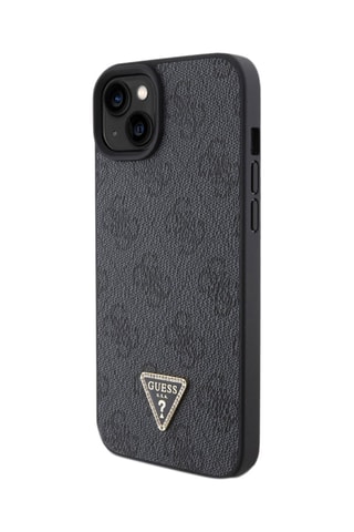 Cover Triangle Strass 4G per iPhone 15 Plus - Nero - Guess