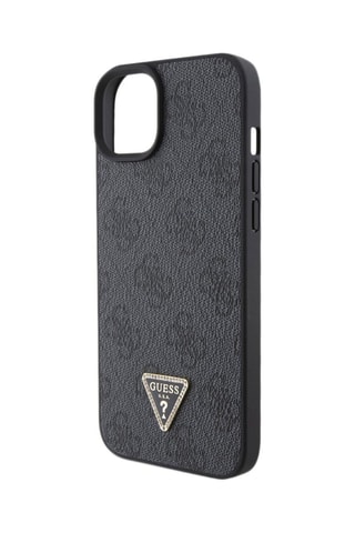 Cover Triangle Strass 4G per iPhone 15 Plus - Nero - Guess
