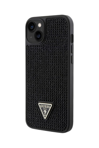 Cover Triangle Diamond per iPhone 15 Plus - Nero - Guess