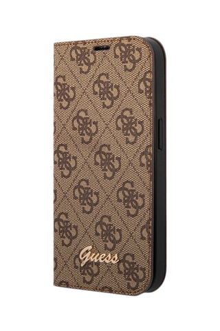 Custodia Folio 4G per iPhone 14 Pro Max - Marrone - Guess