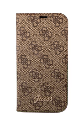 Custodia Folio 4G per iPhone 14 Pro Max - Marrone - Guess