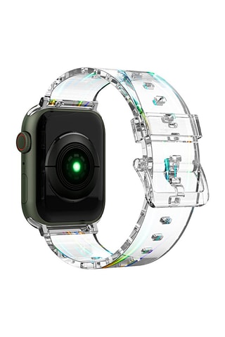 Bracelete compatível Apple Watch 42/44/45 mm - Transparente - Adidas