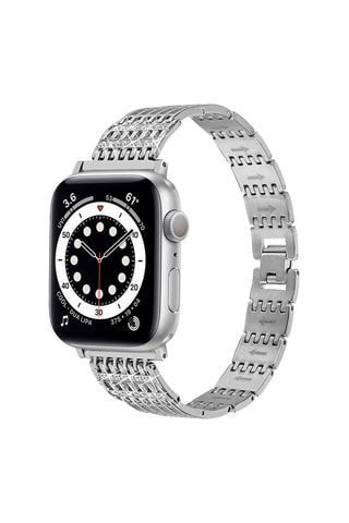 Bracelete compatível Apple Watch 42/44/45 mm - Prateado - Adidas