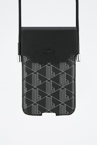 Pasta Lacoste Monogramme - Preto