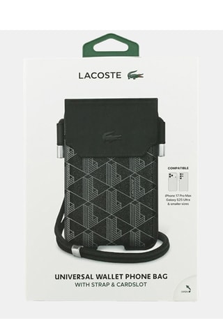 Pasta Lacoste Monogramme - Preto