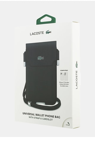 Pasta Lacoste Petit Piqué - Preto