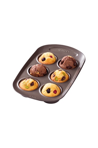 Molde Asimetria Macadamia - 6 muffins