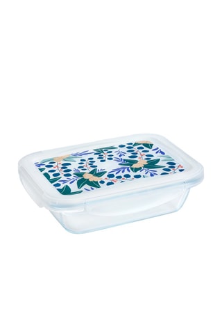 Fiambrera rectangular de vidrio de borosilicato Pyrex® con tapa Cook & Go - 0,8 l