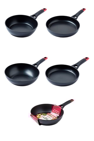 4 x Sartén y 1 x Wok Optima+ - 24/28 cm