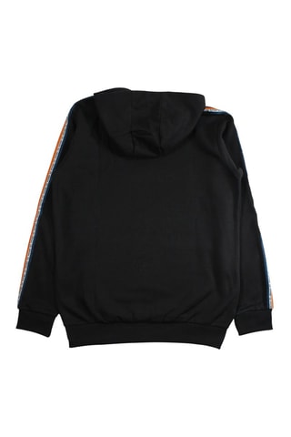 Sweater met Capuchon - Zwart - Wit, zwart en oranje