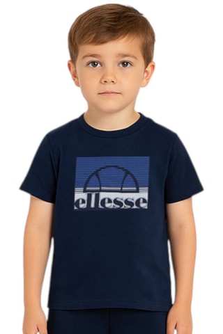 Set van 2 T-shirts en Short - Grijs en Marineblauw - Blauw en grijs