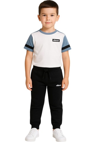 Set van 2 T-shirts en Joggingbroek - Zwart en Wit - Wit, zwart en blauw