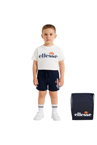 3-delige Set - Wit - Wit en blauw