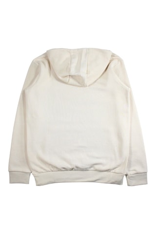 Sweater met Capuchon - Ecru - Wit, zwart en oranje