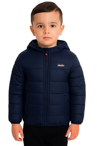 Gewatteerde Jas met Capuchon - Marineblauw - Blauw