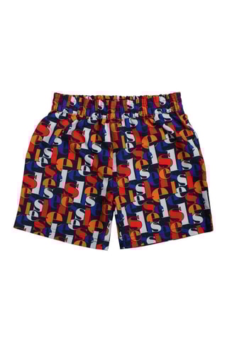 Zwemshort - Blauw en Oranje - Rood, blauw en oranje