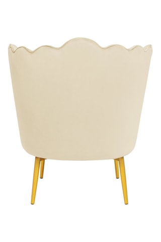 Fauteuil Arielle - Crème - Velours