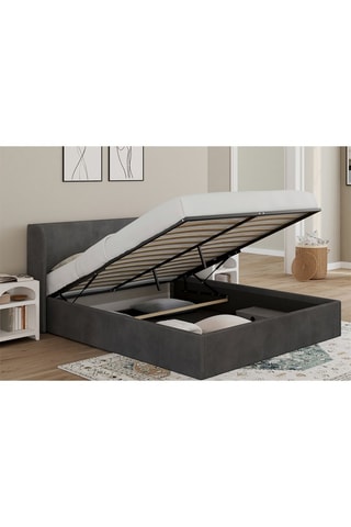 Lit-coffre avec sommier Lucia - Couchage 160 x 220 cm