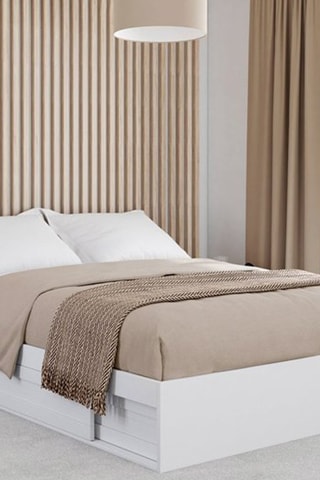 Cadre de lit Orem avec sommier et rangements intégrés - 140 x 190 cm