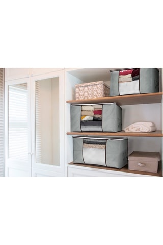 3 housses de rangement grand format  - Gris foncé - 90 l