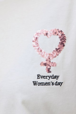 T-shirt - Wit - Vila