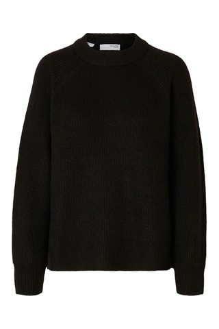 Wollen Trui - Zwart - Selected Women