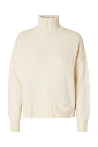 Wollen Trui - Ecru - Selected Women