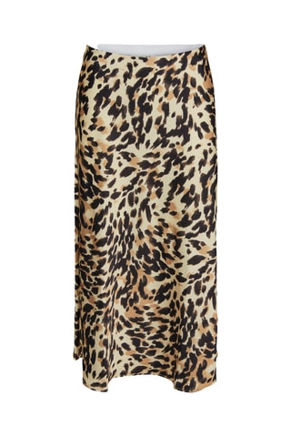 Midirok Hoge Taille - Zwart en Beige - Yas