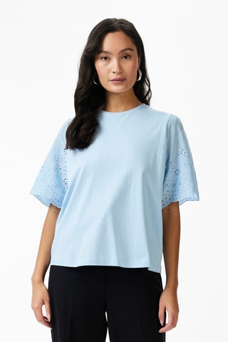 Biologisch Katoenen Top - Lichtblauw - Yas