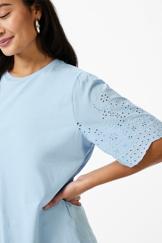 Biologisch Katoenen Top - Lichtblauw - Yas