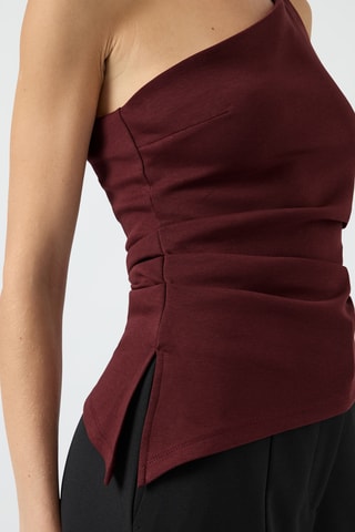 Asymmetrische Top - Bordeauxrood - Yas
